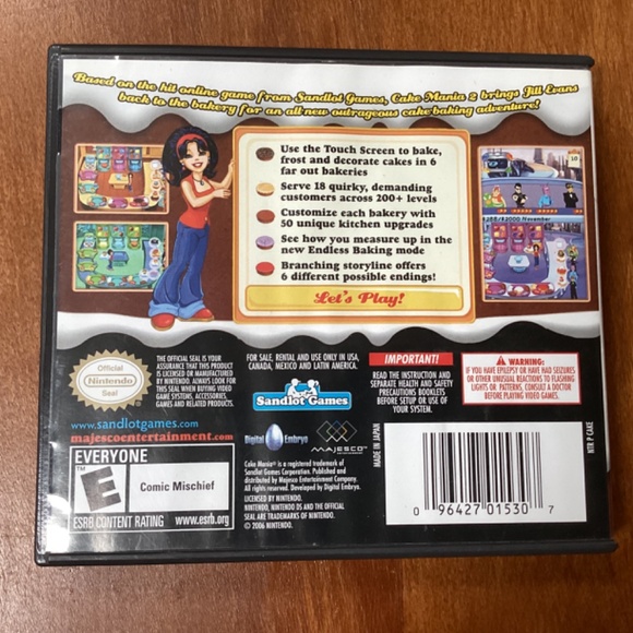 Nintendo DS  Game Cake Mania 2 - Picture 5 of 5